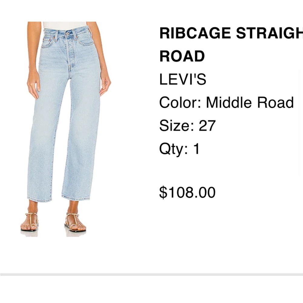 Levi’s rib cage jeans